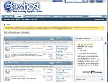 Tablet Screenshot of forums.glowhost.com