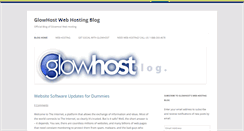 Desktop Screenshot of blog.glowhost.com