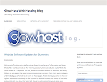 Tablet Screenshot of blog.glowhost.com